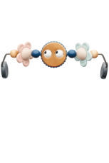 Juguete madera "Ojitos Traviesos" para hamacas de BabyBjÃ¶rn