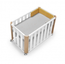 Minicuna colecho DOCO Sleeping 90x50 Blanco/Natural - Cotinfant